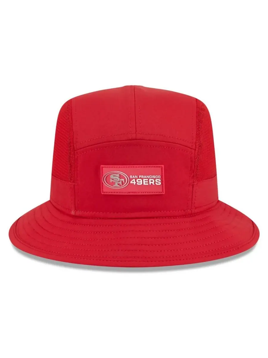 Мужская алая панама San Francisco 49ers 2025 Sideline New Era — изображение 5 из 5, алый