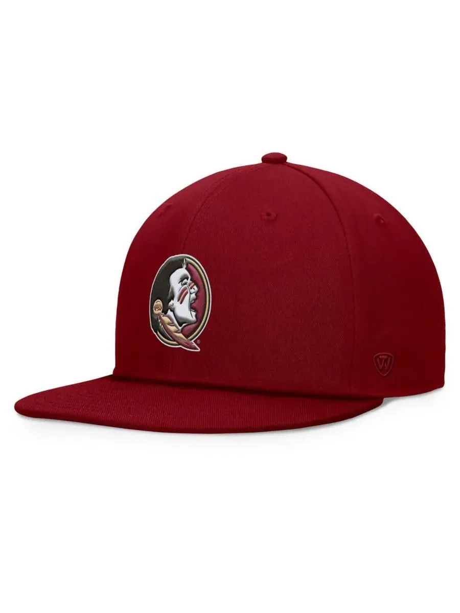 Мужская кепка-снепбэк Garnet Florida State Seminoles Fundamental Top of the World — изображение 1 из 4, гранат