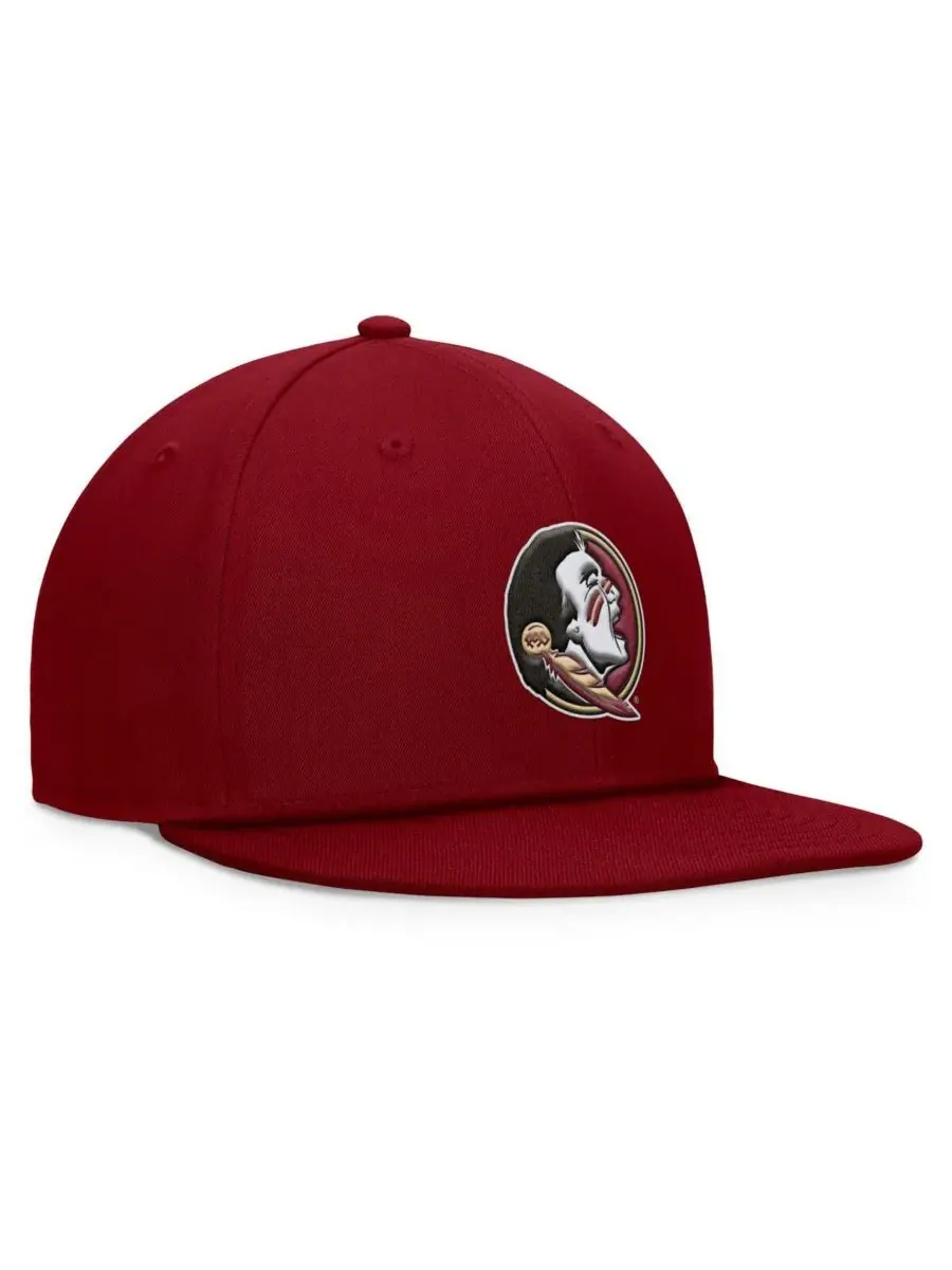 Мужская кепка-снепбэк Garnet Florida State Seminoles Fundamental Top of the World — изображение 3 из 4, гранат