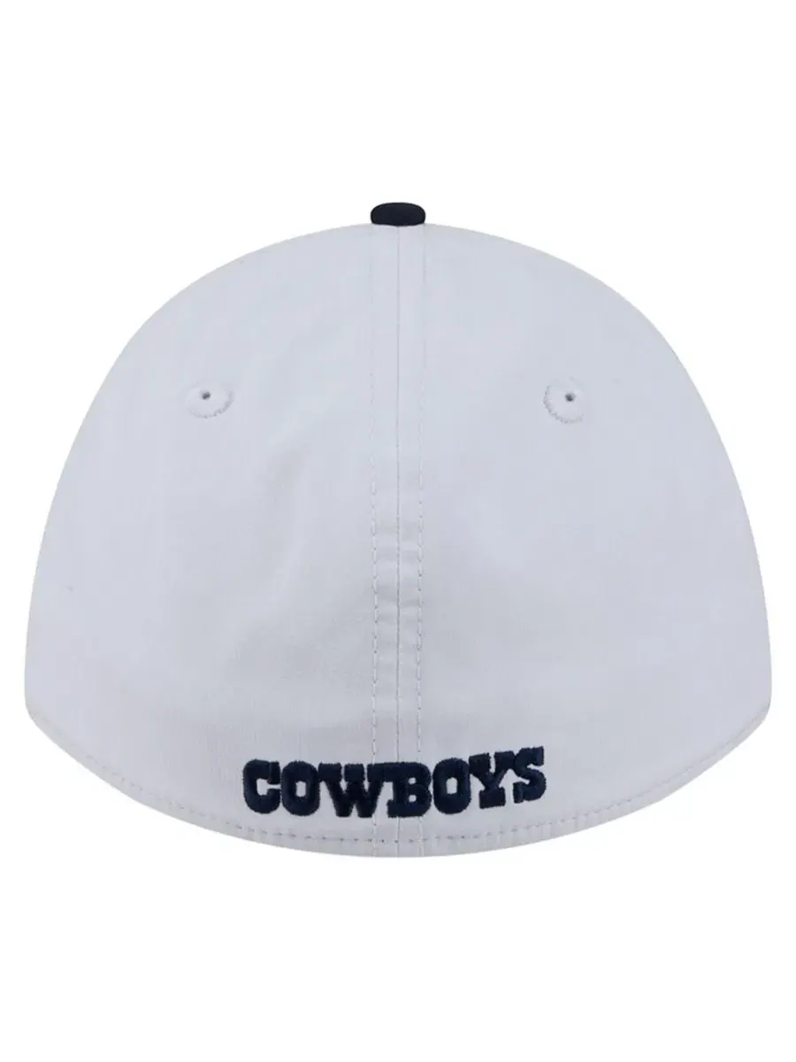 Кепка New Era Patch 39THIRTY A-Frame M-Crown Perforated Flex Hat — изображение 3 из 5, белый темно-синий