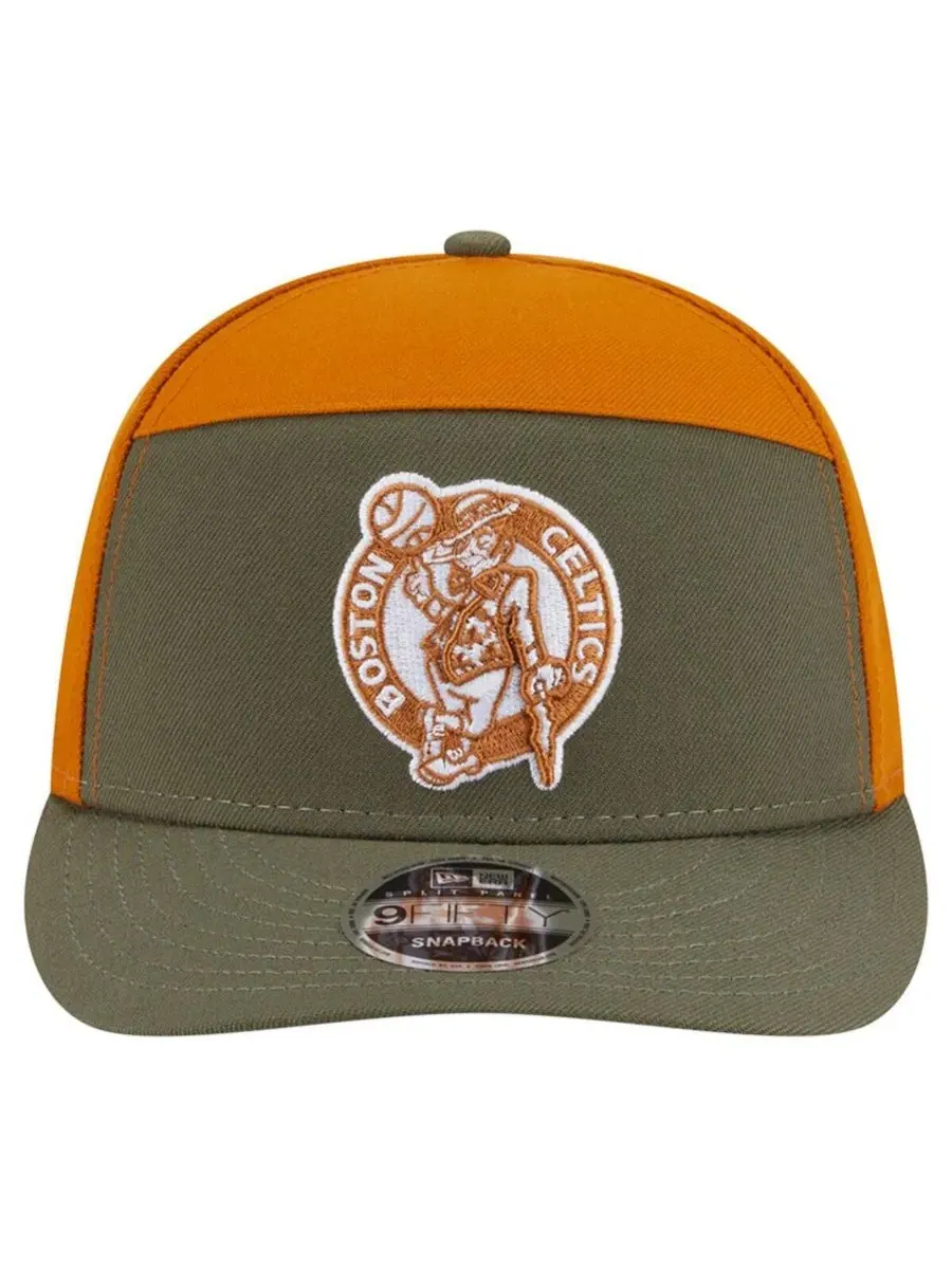 Кепка-снэпбек с принтом Boston Celtics, модель Two-Tone Color Pack Split Panel 9FIFTY New Era — изображение 2 из 5