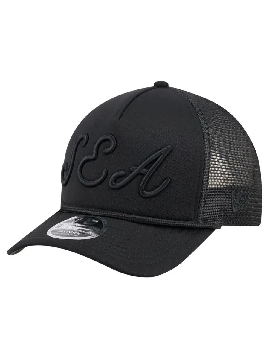 Бейсболка New Era 9FORTY A-Frame с вышивкой — изображение 1 из 4, черный