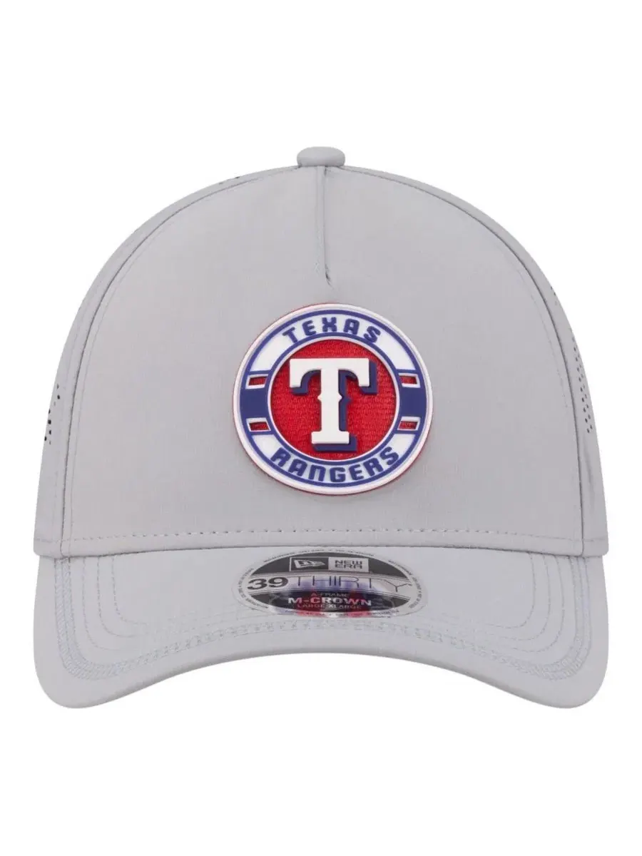 Кепка с вышивкой команды Texas Rangers, M-Crown New Era — изображение 2 из 5, серый