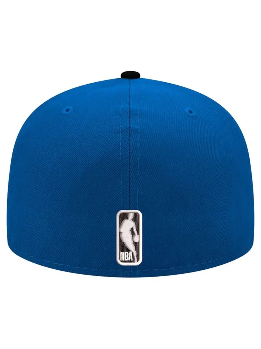 Бейсболка с высокой тульей, вышивкой, с плоским козырьком, Minnesota Timberwolves New Era — изображение 3 из 4, синий черный