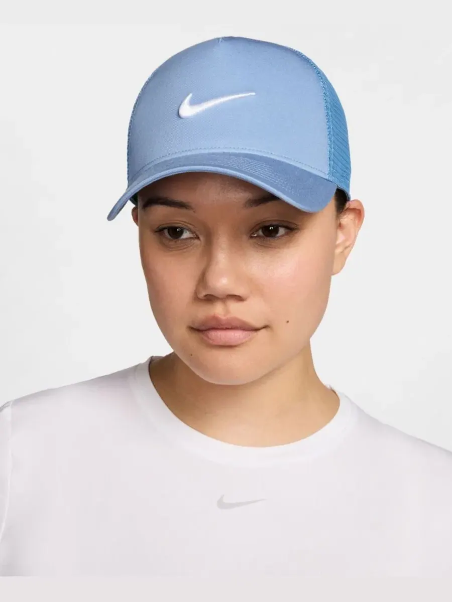 Кепка-тракер Nike Swoosh Rise — изображение 1 из 3, светлый синий