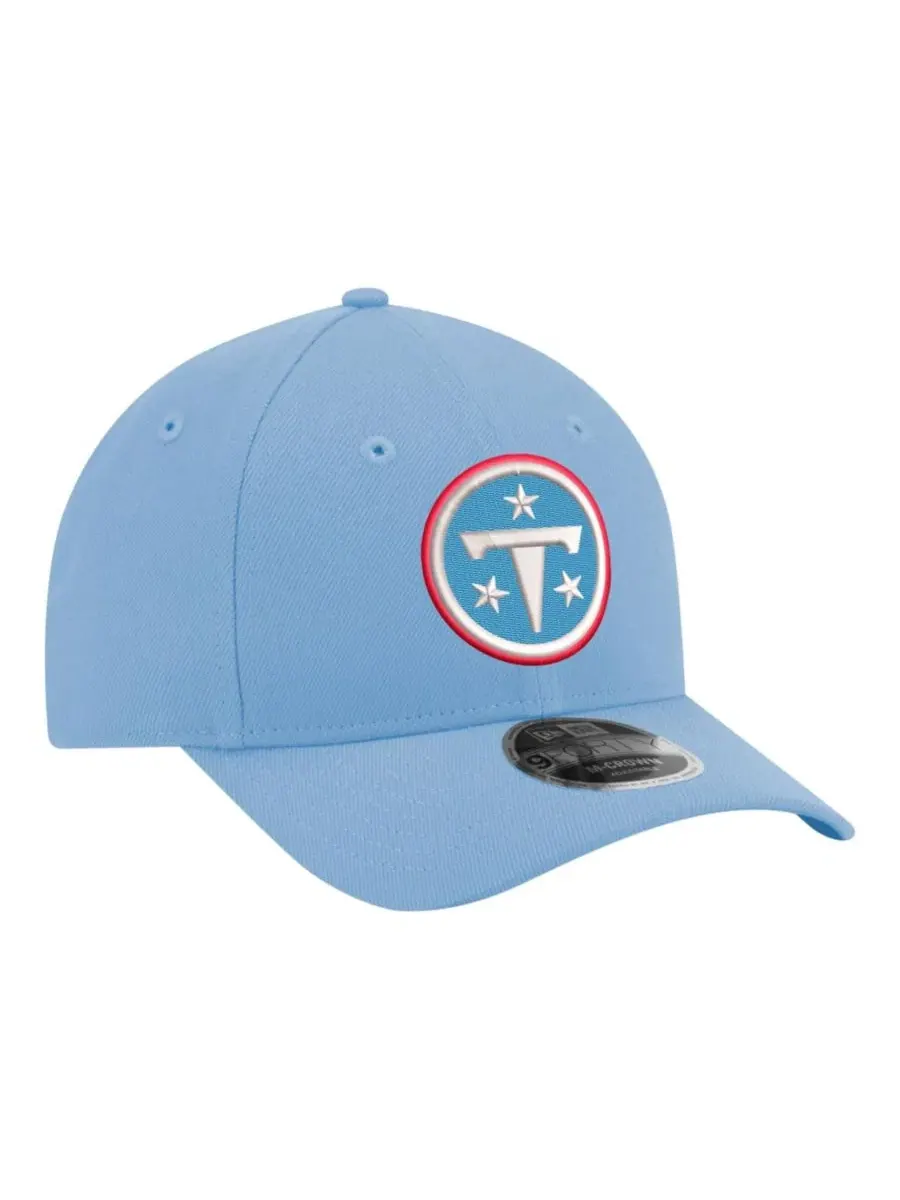 Кепка с вышитым логотипом Tennessee Titans, модель Primary Logo 9FORTY M-Crown New Era — изображение 3 из 4, светлый синий