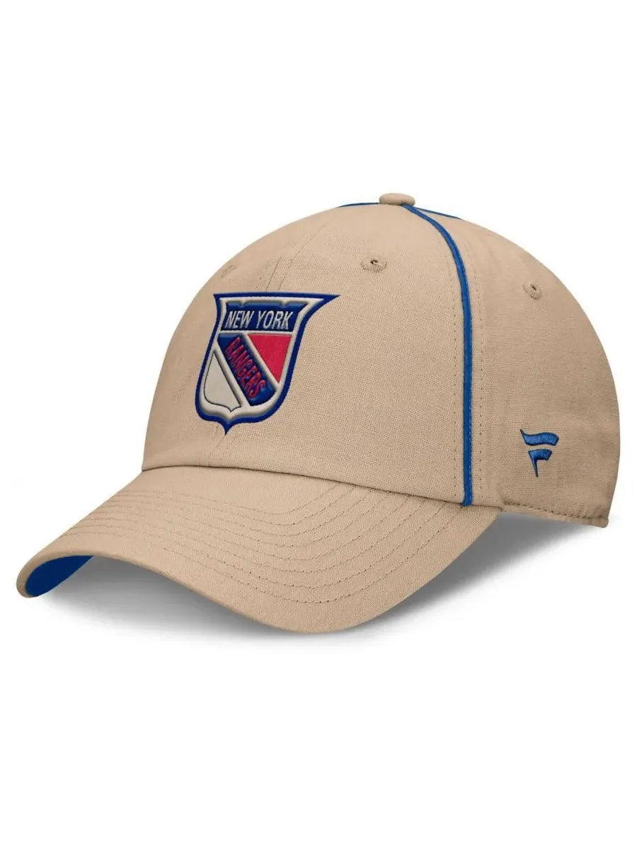 Fanatics Мужская регулируемая бейсболка New York Rangers Heritage Setoff бежевого цвета — изображение 1 из 4, бежевый