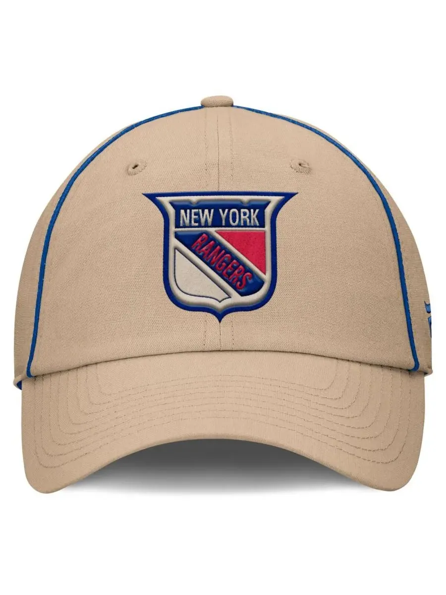 Fanatics Мужская регулируемая бейсболка New York Rangers Heritage Setoff бежевого цвета — изображение 2 из 4, бежевый