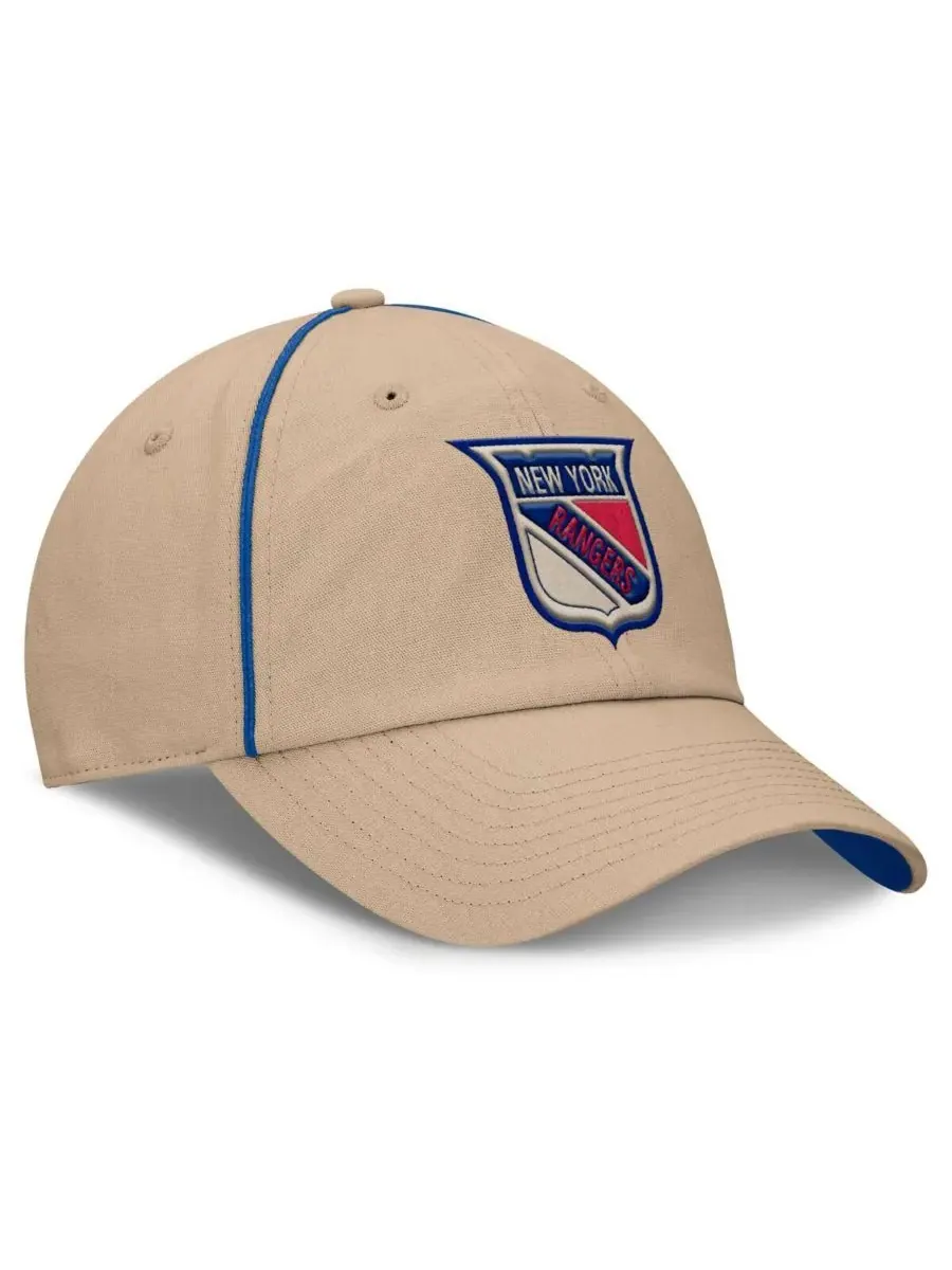 Fanatics Мужская регулируемая бейсболка New York Rangers Heritage Setoff бежевого цвета — изображение 3 из 4, бежевый