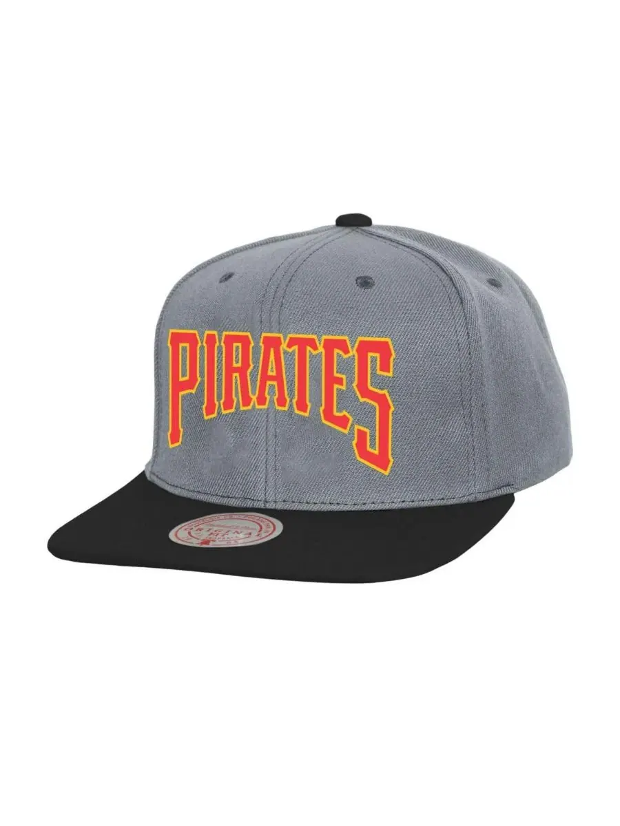 Mitchell & Ness Мужская серая бейсболка Pittsburgh Pirates Cooperstown Collection Basic Flip — изображение 1 из 2, серый