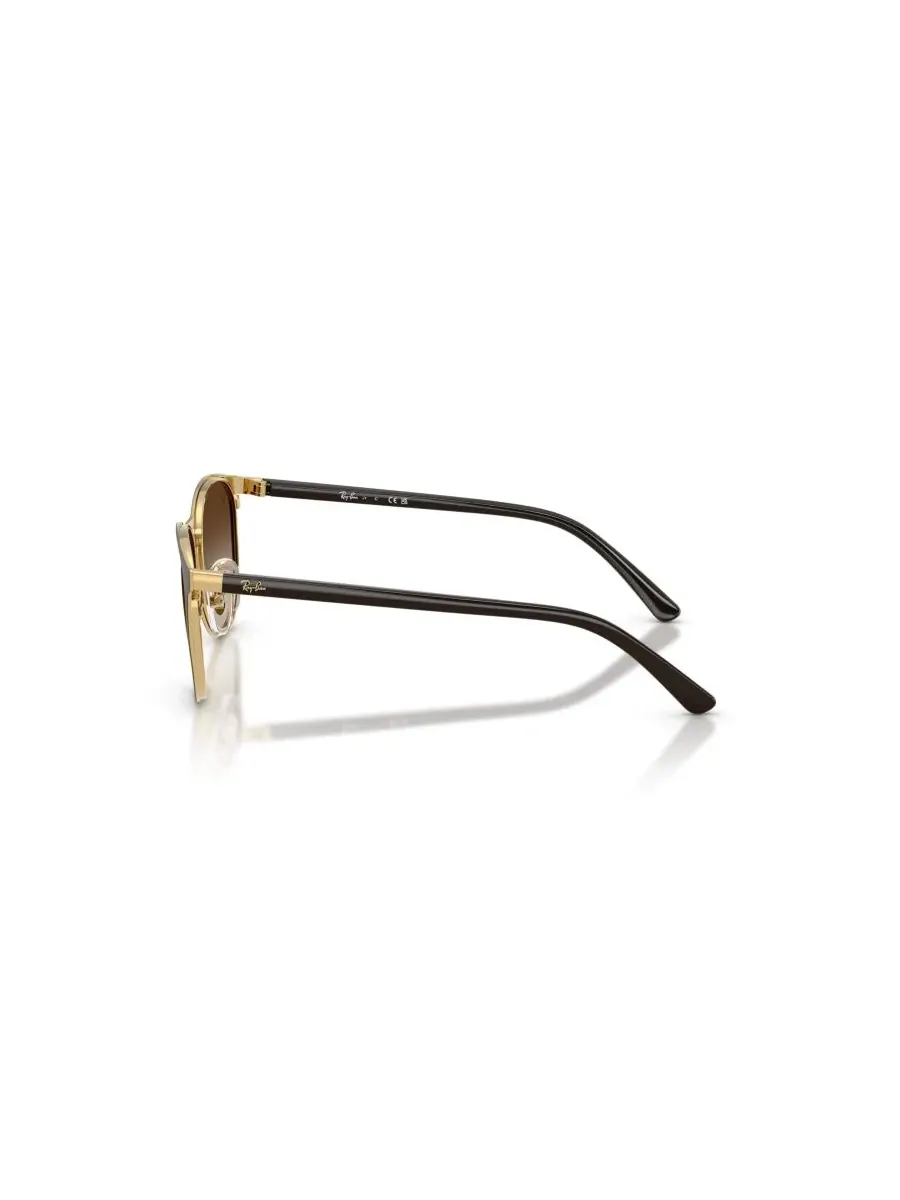 Детские круглые солнцезащитные очки, RB9552S Ray-Ban Jr — изображение 3 из 7, коричневый