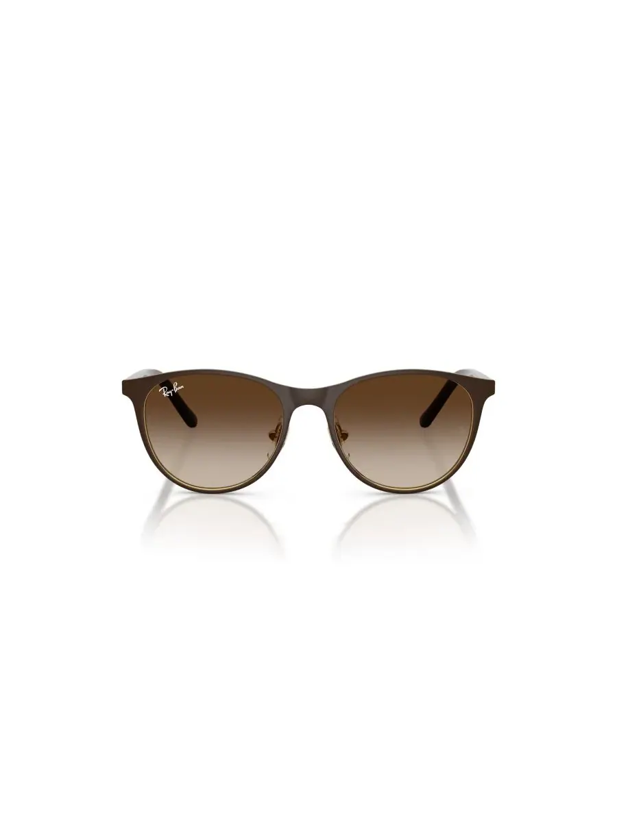 Детские круглые солнцезащитные очки, RB9552S Ray-Ban Jr — изображение 4 из 7, коричневый