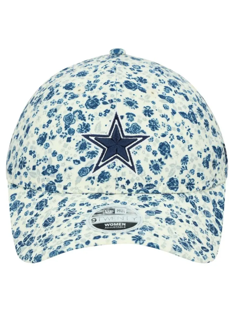 New Era Женская кремовая регулируемая кепка Dallas Cowboys Ditzy 9TWENTY — изображение 3 из 4, бежевый