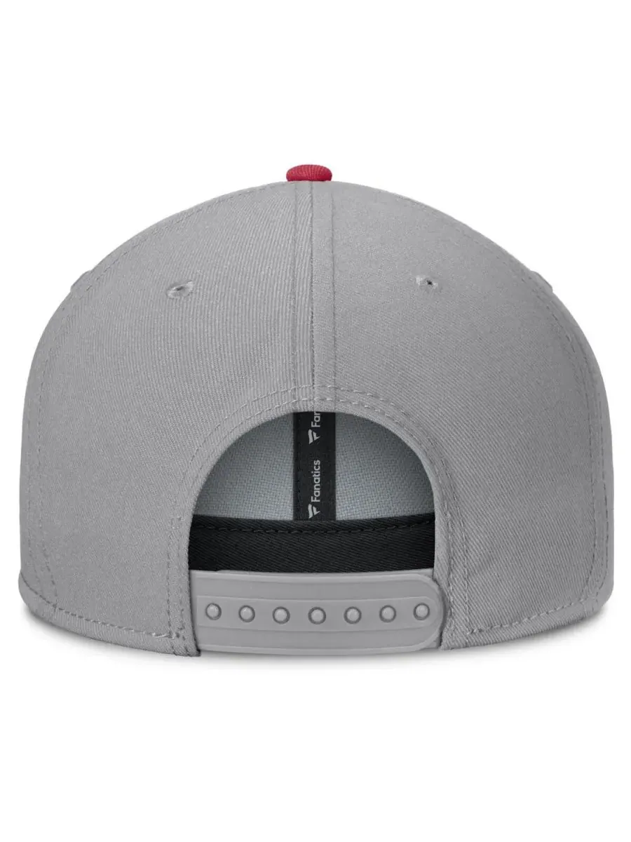 Fanatics Мужская серая бейсболка Arkansas Razorbacks Duo Snapback — изображение 3 из 4, серый