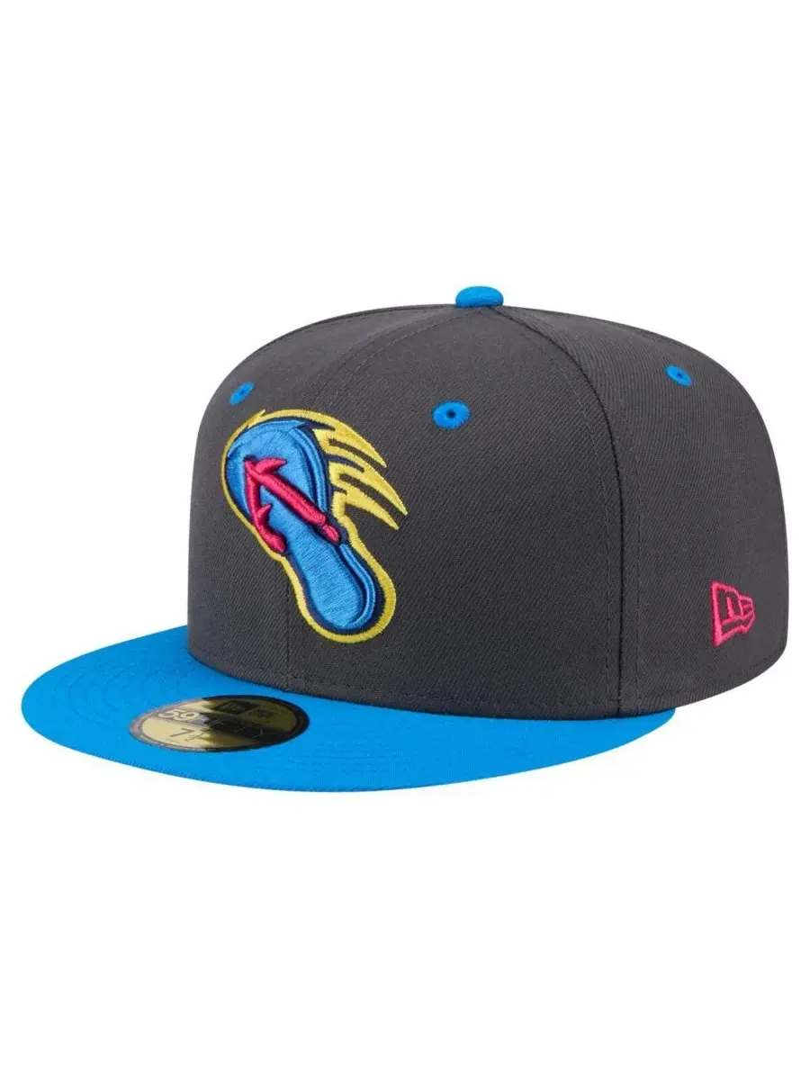 New Era Мужская серо-синяя кепка San Antonio Missions Copa de la Diversion 59FIFTY — изображение 1 из 4, серый синий