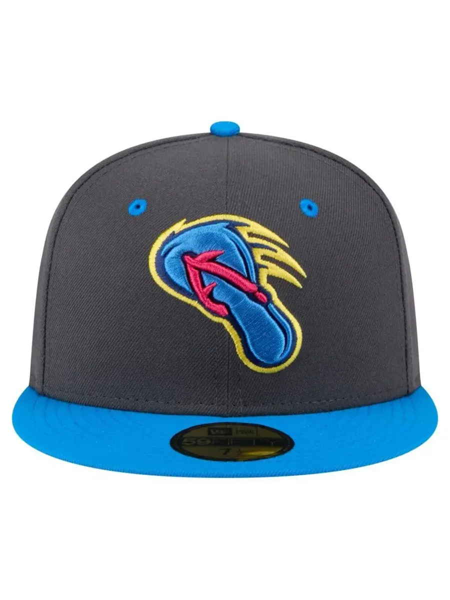 New Era Мужская серо-синяя кепка San Antonio Missions Copa de la Diversion 59FIFTY — изображение 2 из 4, серый синий