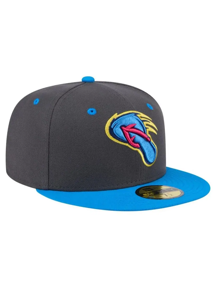 New Era Мужская серо-синяя кепка San Antonio Missions Copa de la Diversion 59FIFTY — изображение 3 из 4, серый синий