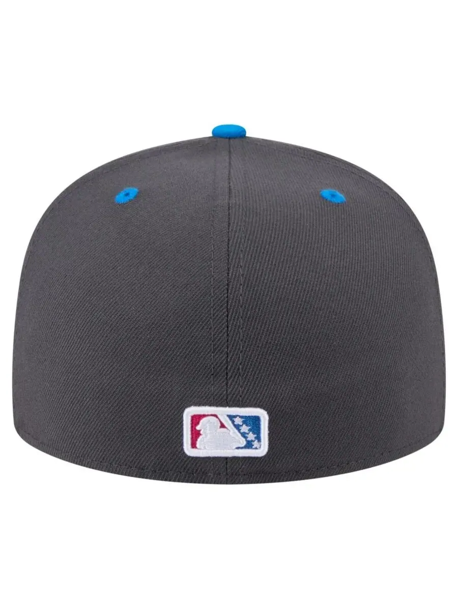 New Era Мужская серо-синяя кепка San Antonio Missions Copa de la Diversion 59FIFTY — изображение 4 из 4, серый синий
