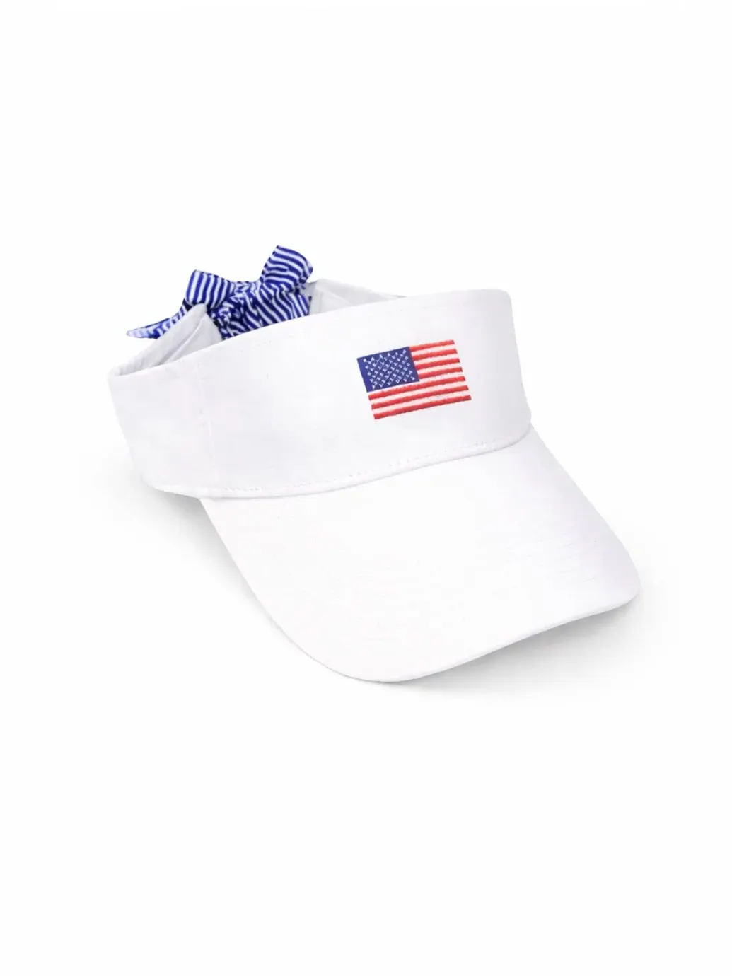 Кепка-козырек с вышивкой American Flag, модель Bits and Bows Bits & Bows — изображение 1 из 5, белый