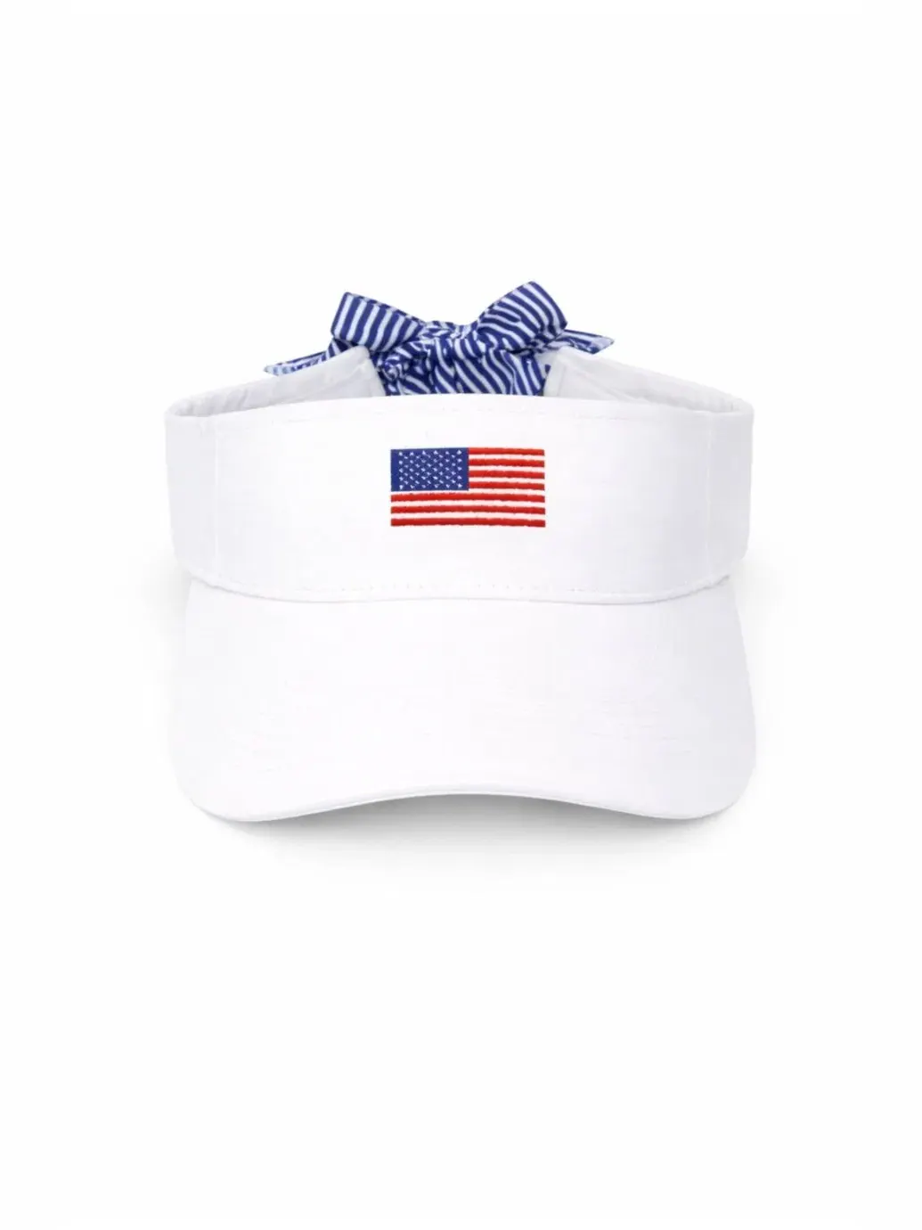 Кепка-козырек с вышивкой American Flag, модель Bits and Bows Bits & Bows — изображение 3 из 5, белый