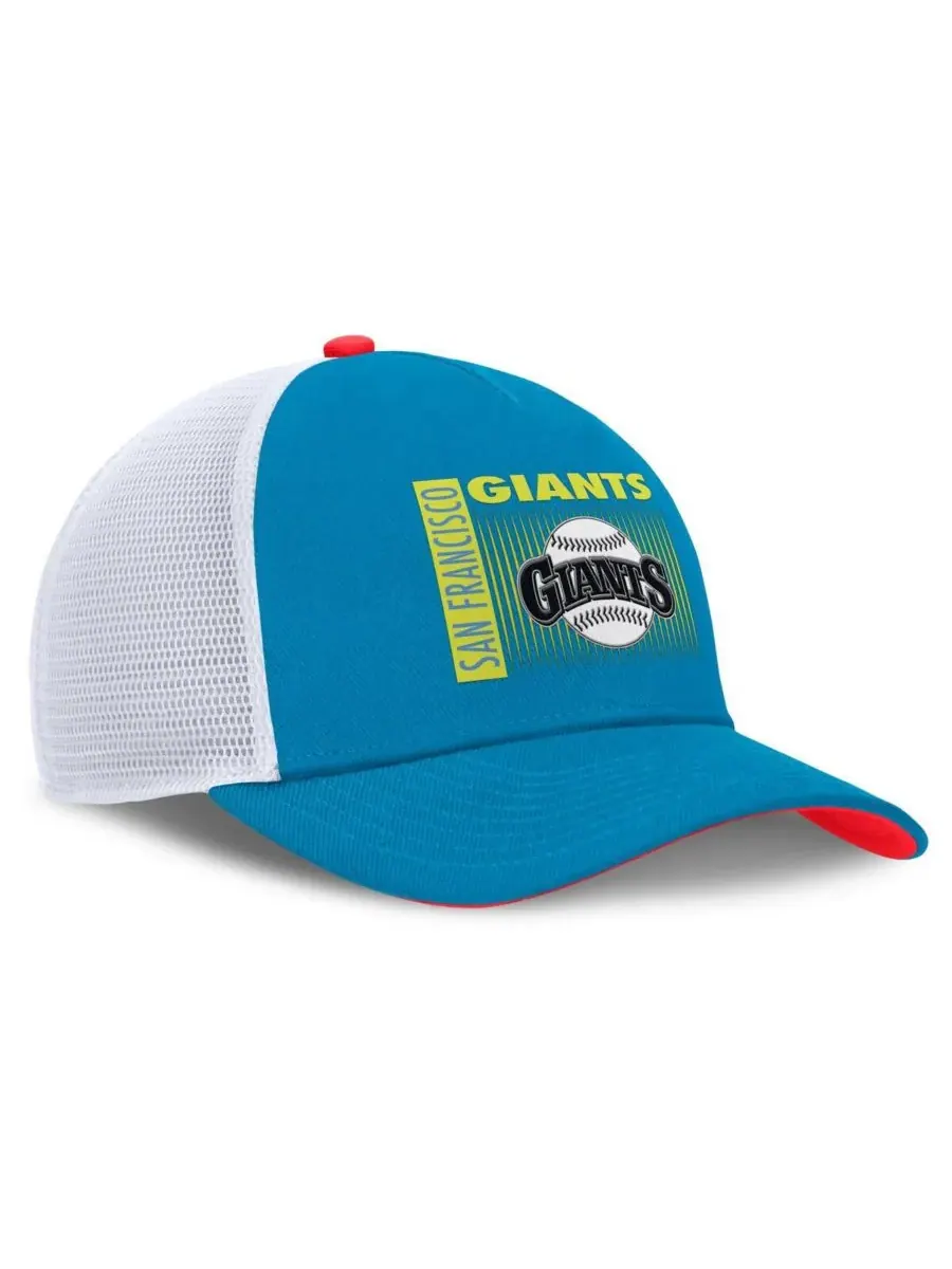 Nike Мужская синяя кепка-тракер San Francisco Giants Neon 90s Rise Structured Performance с — изображение 2 из 4, синий