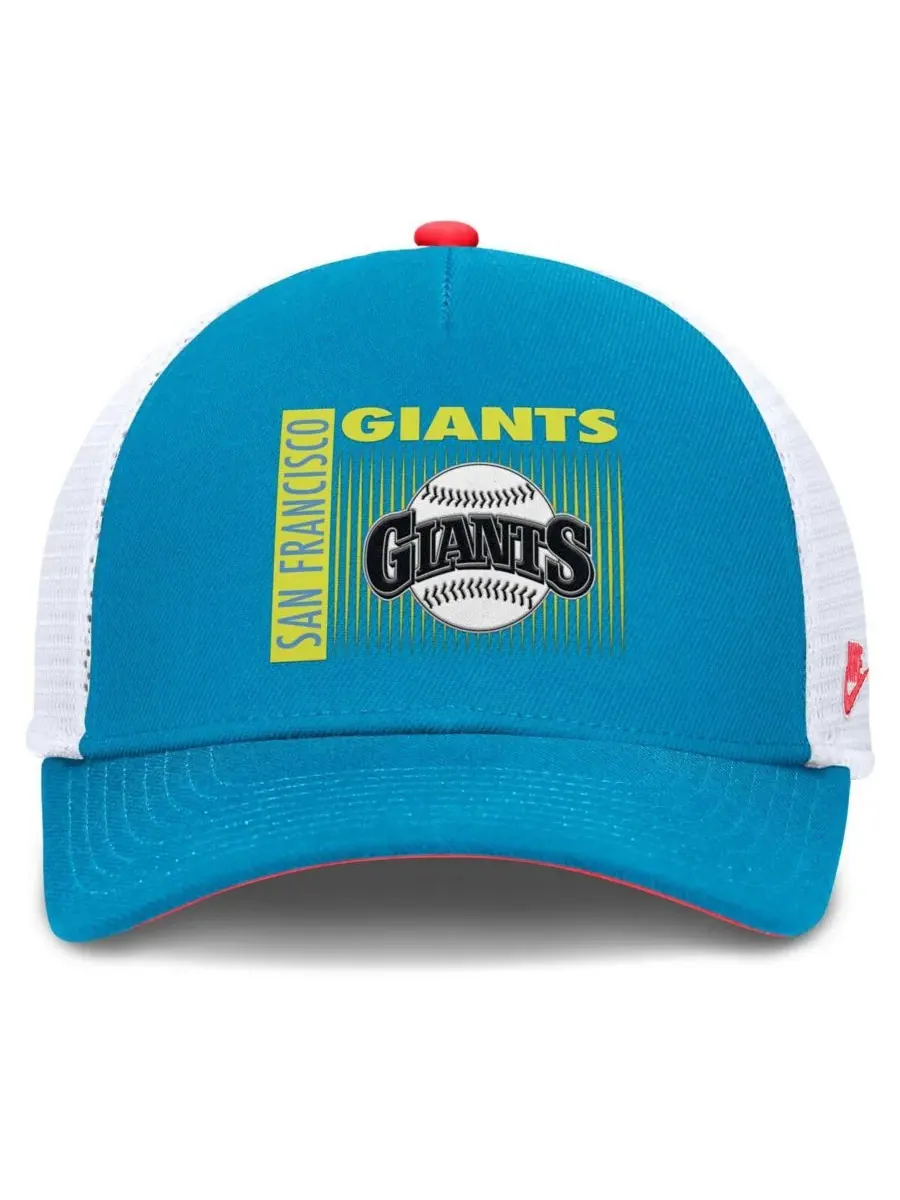 Nike Мужская синяя кепка-тракер San Francisco Giants Neon 90s Rise Structured Performance с — изображение 3 из 4, синий