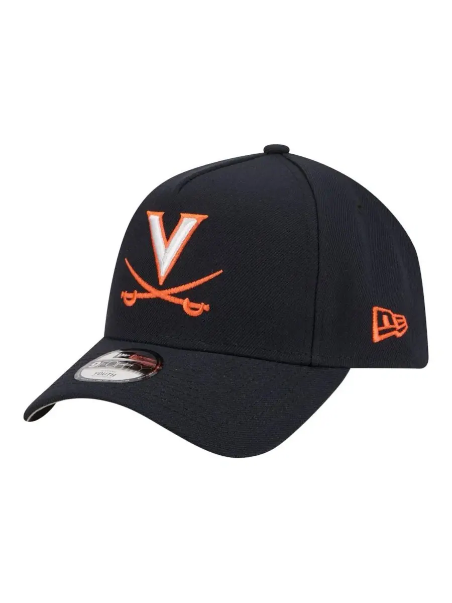 Кепка New Era 9FORTY A-Frame с вышивкой Virginia Cavaliers — изображение 1 из 5, темно-синий