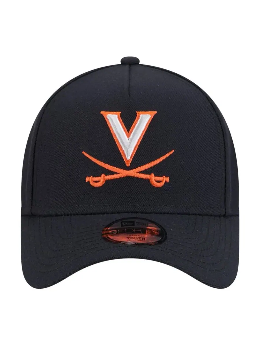 Кепка New Era 9FORTY A-Frame с вышивкой Virginia Cavaliers — изображение 5 из 5, темно-синий