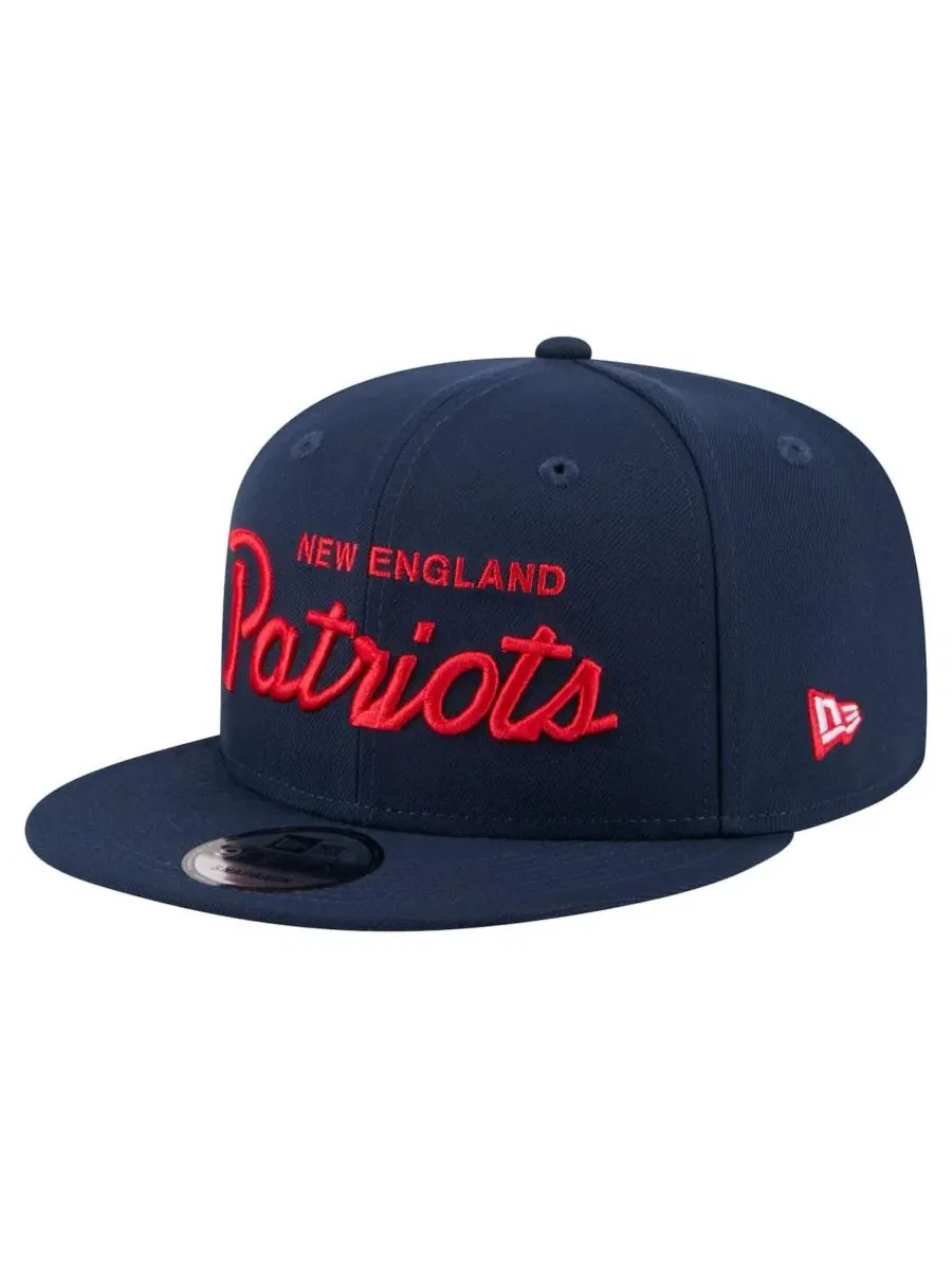 Кепка-снепбек с вышивкой New England Patriots Core Team Script New Era — изображение 1 из 5, темно-синий