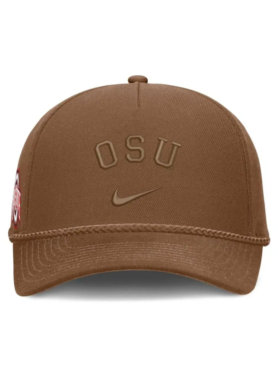 Кепка Nike с высоким силуэтом и плетеной веревкой, модель Campus Prep Tonal Rope Rise Nike — изображение 2 из 4, коричневый
