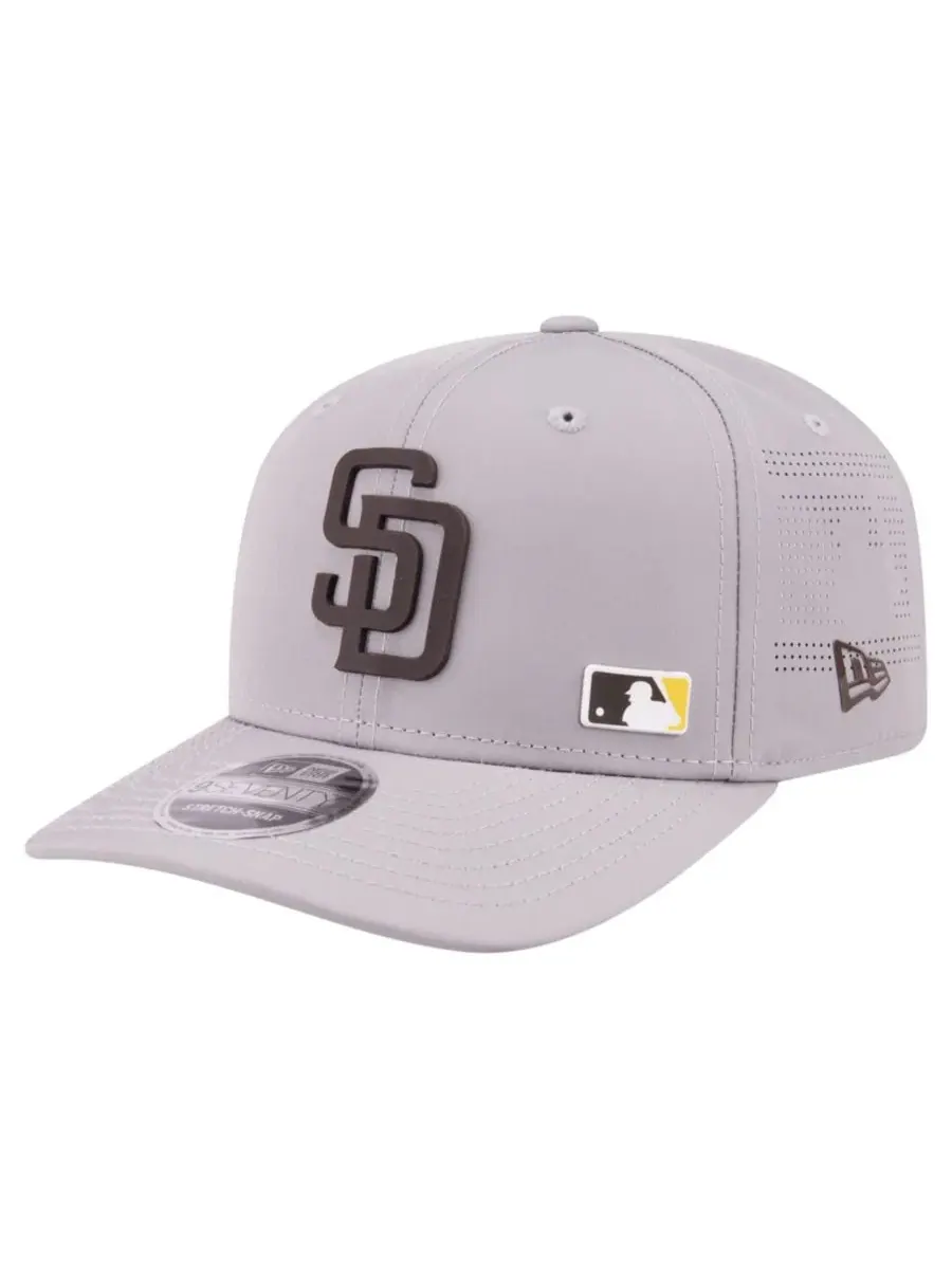 Бейсболка New Era San Diego Padres 9SEVENTY с лазерной перфорацией — изображение 1 из 5, серый