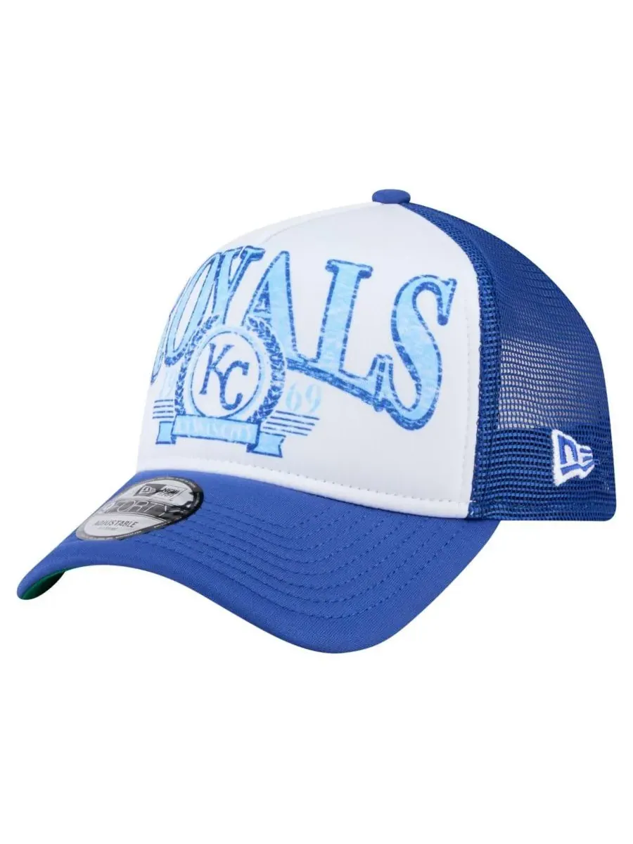 Мужская бейсболка-тракер Royal Kansas City Royals с эффектом потертости, регулируемая, модель — изображение 1 из 4