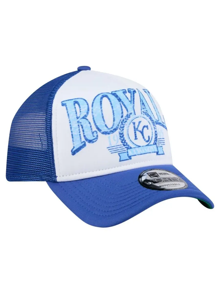 Мужская бейсболка-тракер Royal Kansas City Royals с эффектом потертости, регулируемая, модель — изображение 3 из 4