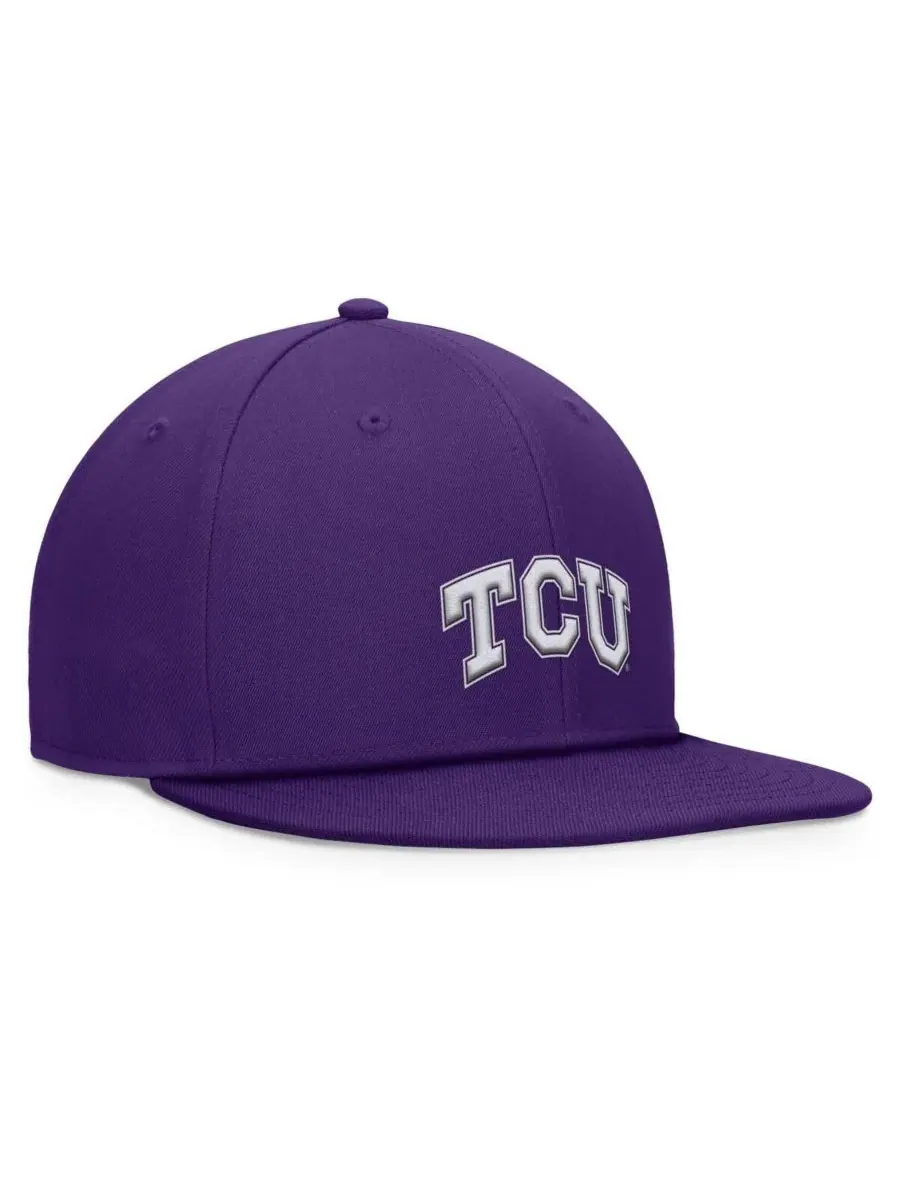 Top of the World Мужская фиолетовая кепка-бейсболка TCU Horned Frogs Fundamental с регулируемой — изображение 3 из 4