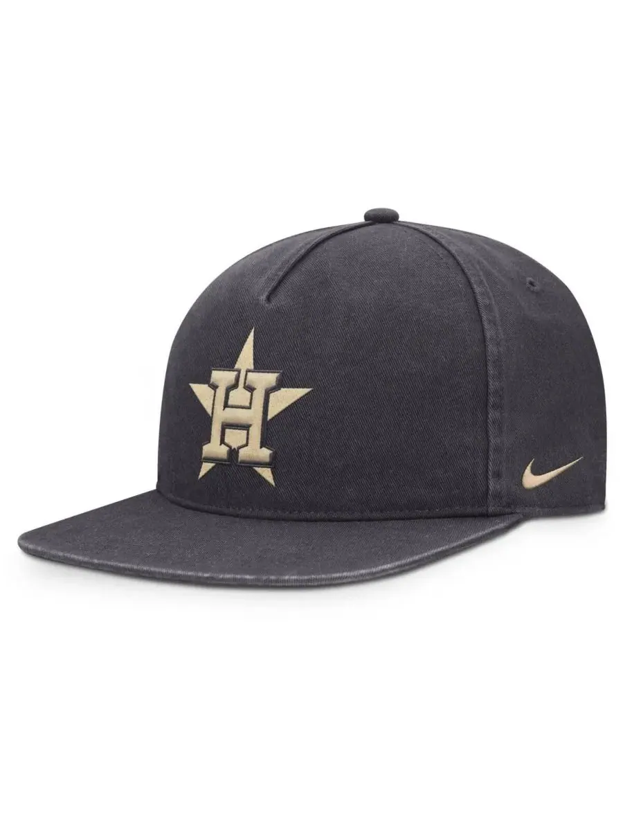 Nike Мужская кепка Houston Astros Monotone Pro Adjustable антрацитового цвета — изображение 3 из 4, серый