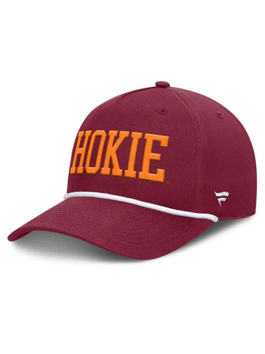 Fanatics Мужская бордовая кепка Virginia Tech Hokies с регулируемой застежкой для фиксации фол-мяча — изображение 1 из 4