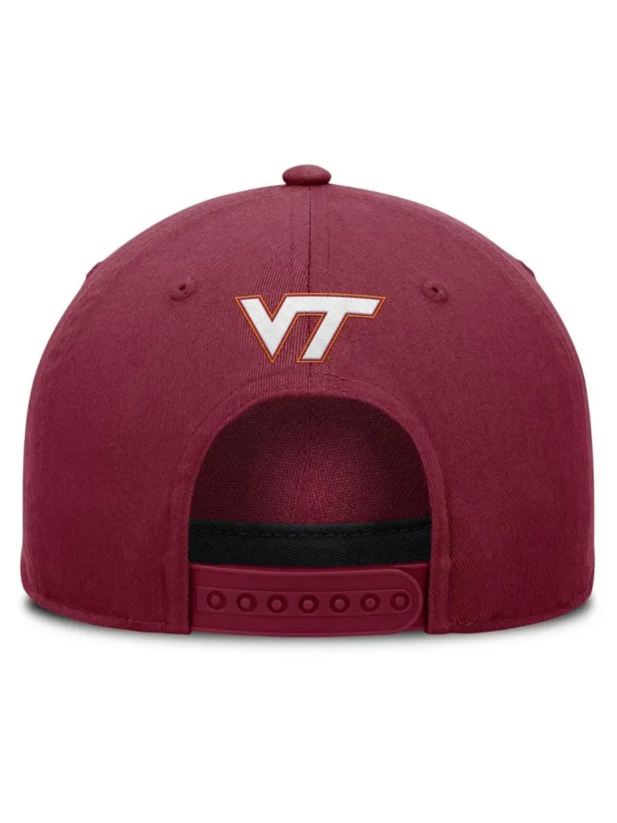 Fanatics Мужская бордовая кепка Virginia Tech Hokies с регулируемой застежкой для фиксации фол-мяча — изображение 2 из 4