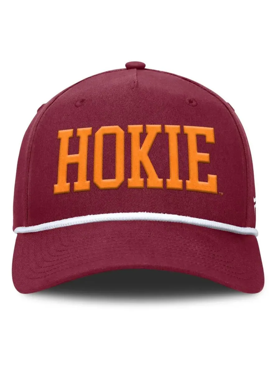Fanatics Мужская бордовая кепка Virginia Tech Hokies с регулируемой застежкой для фиксации фол-мяча — изображение 4 из 4
