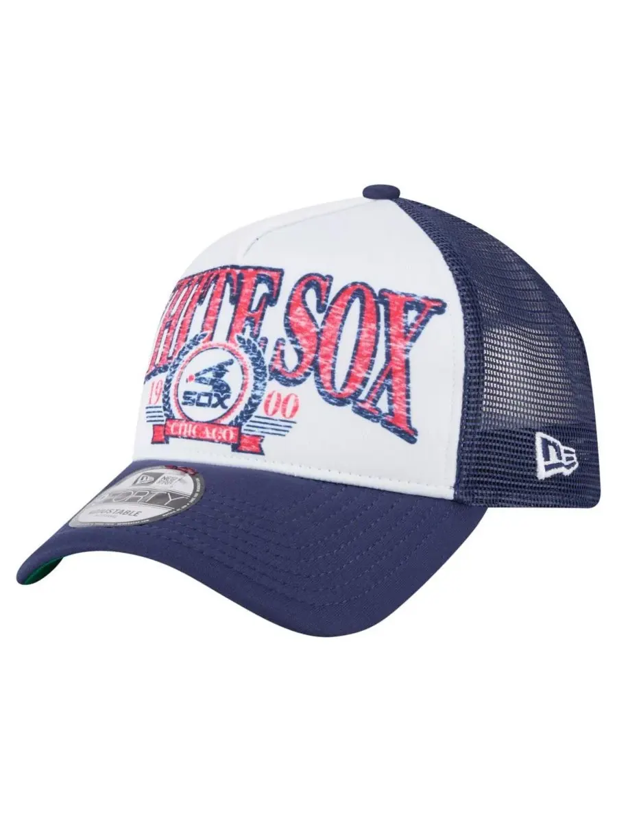 New Era Мужская белая бейсболка Chicago White Sox с регулируемым размером и эффектом потертости — изображение 1 из 5, белый