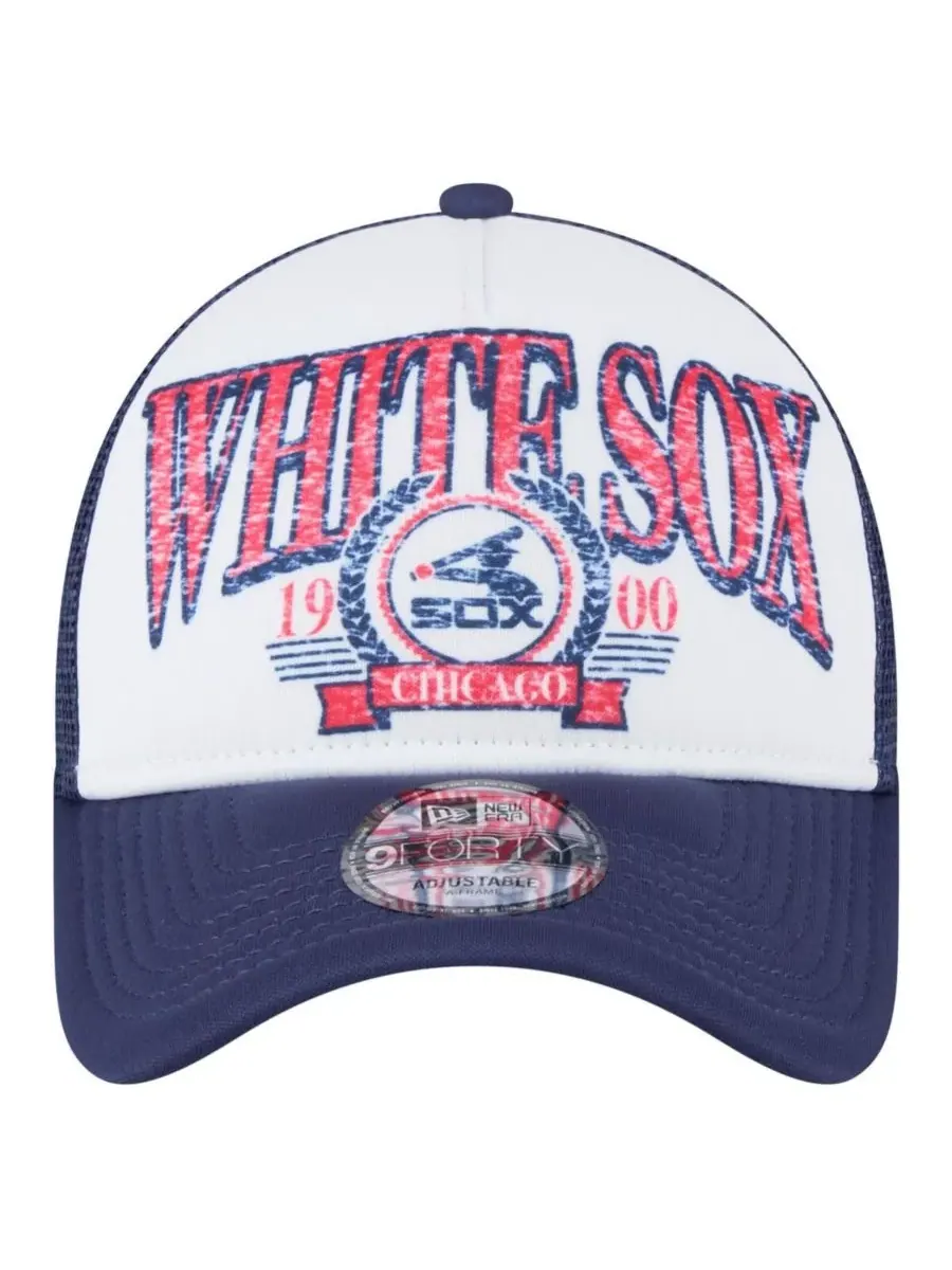 New Era Мужская белая бейсболка Chicago White Sox с регулируемым размером и эффектом потертости — изображение 2 из 5, белый