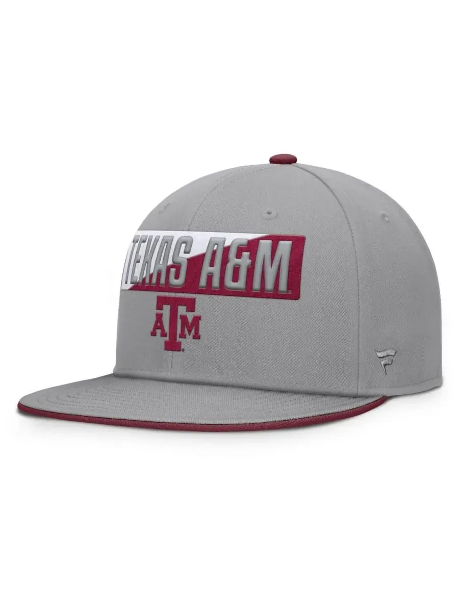 Fanatics Мужская серая кепка Texas AM Aggies Duo Snapback — изображение 1 из 4, серый