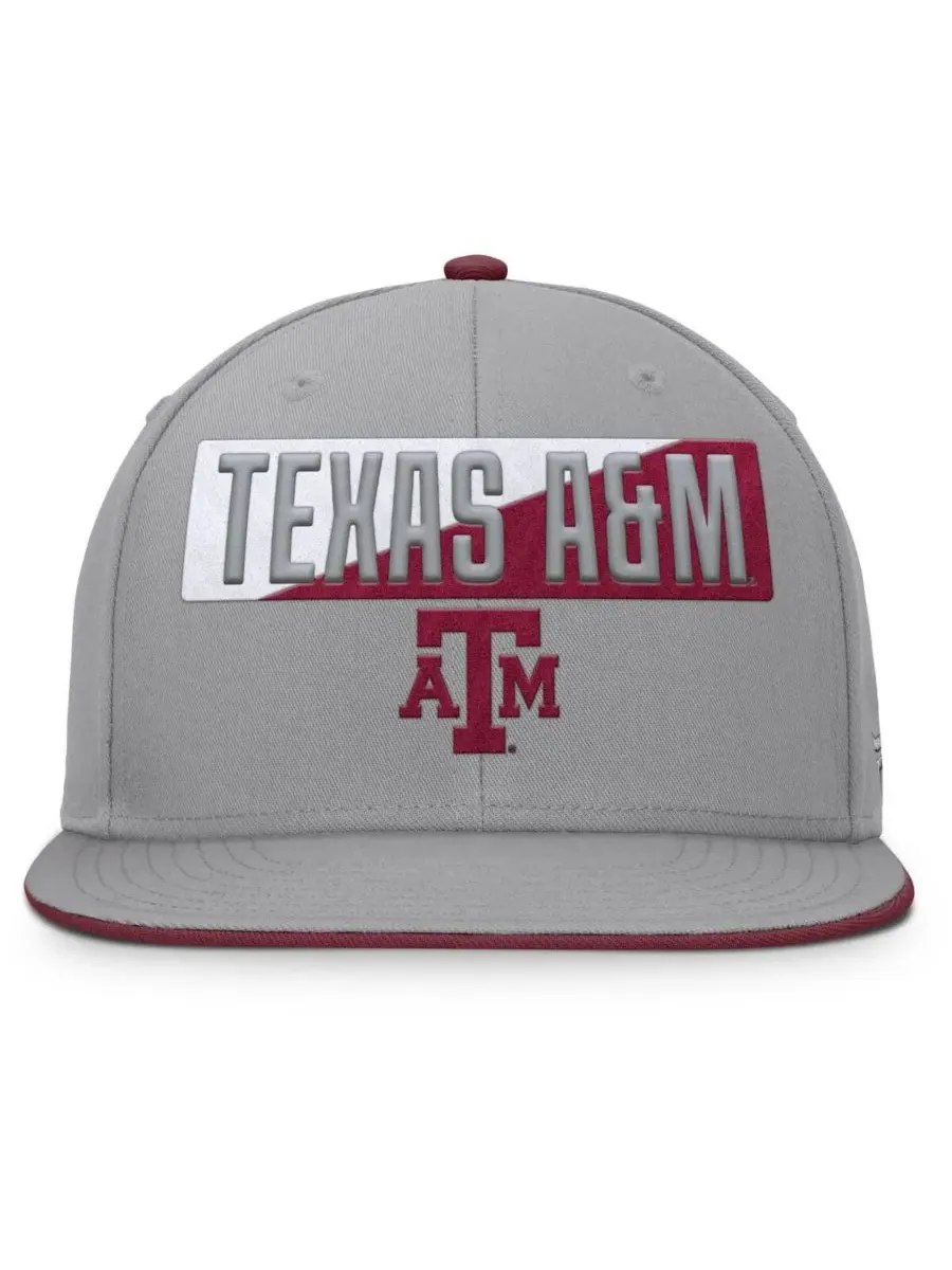 Fanatics Мужская серая кепка Texas AM Aggies Duo Snapback — изображение 2 из 4, серый
