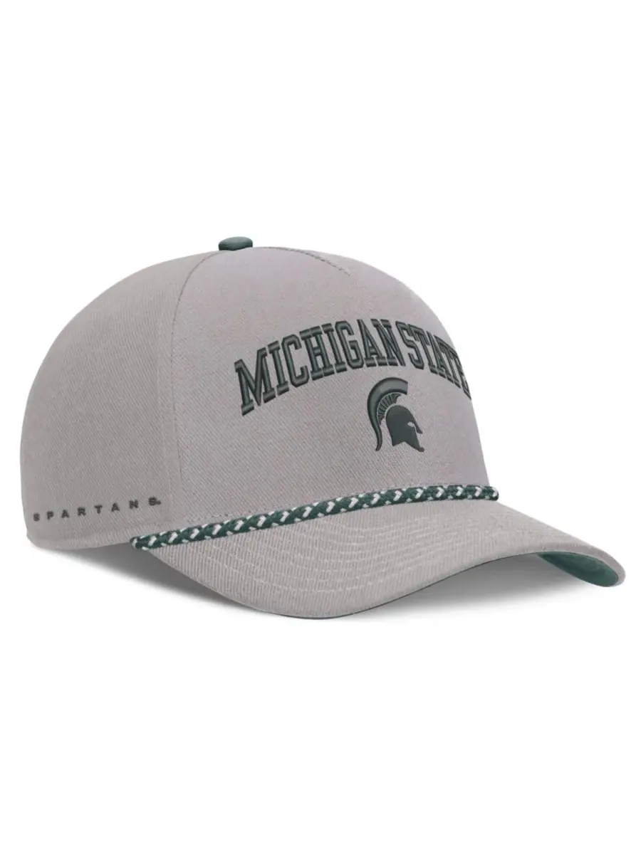 Кепка Nike с эмблемой Michigan State Spartans, серая, с веревочным декором — изображение 3 из 5, серый зеленый