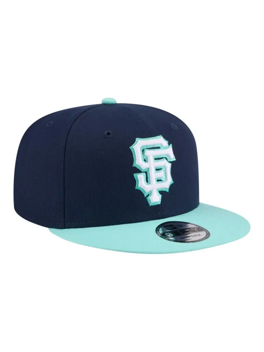 Бейсболка New Era с вышитым логотипом San Francisco Giants — изображение 4 из 5, темно-синий