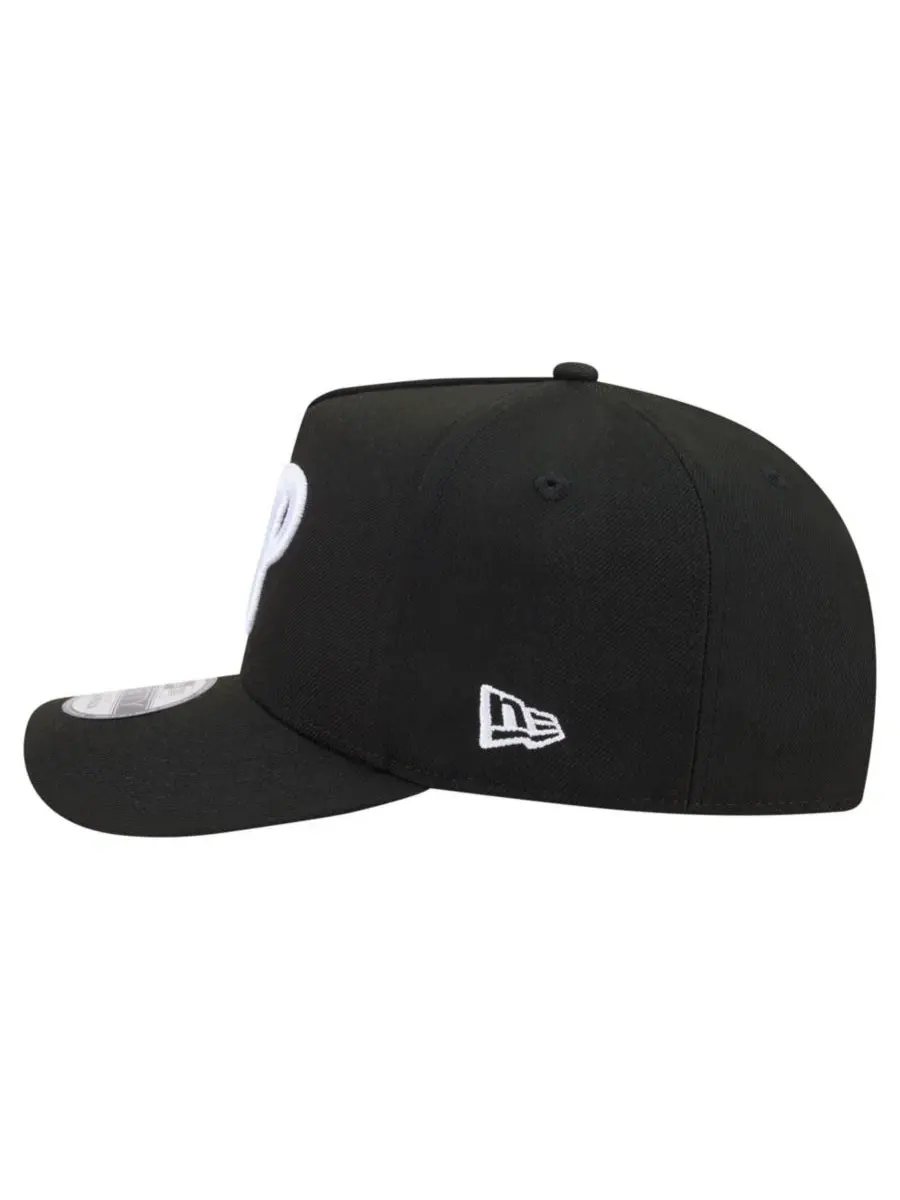 Кепка-снапбек с высокой тульей и принтом Philadelphia Phillies New Era — изображение 5 из 6, черный
