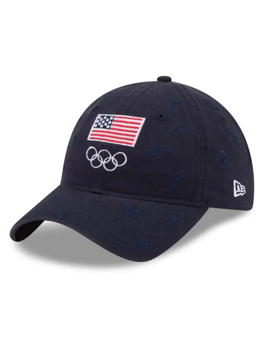 Кепка с вышивкой Team USA Pictogram New Era — изображение 1 из 5, темно-синий