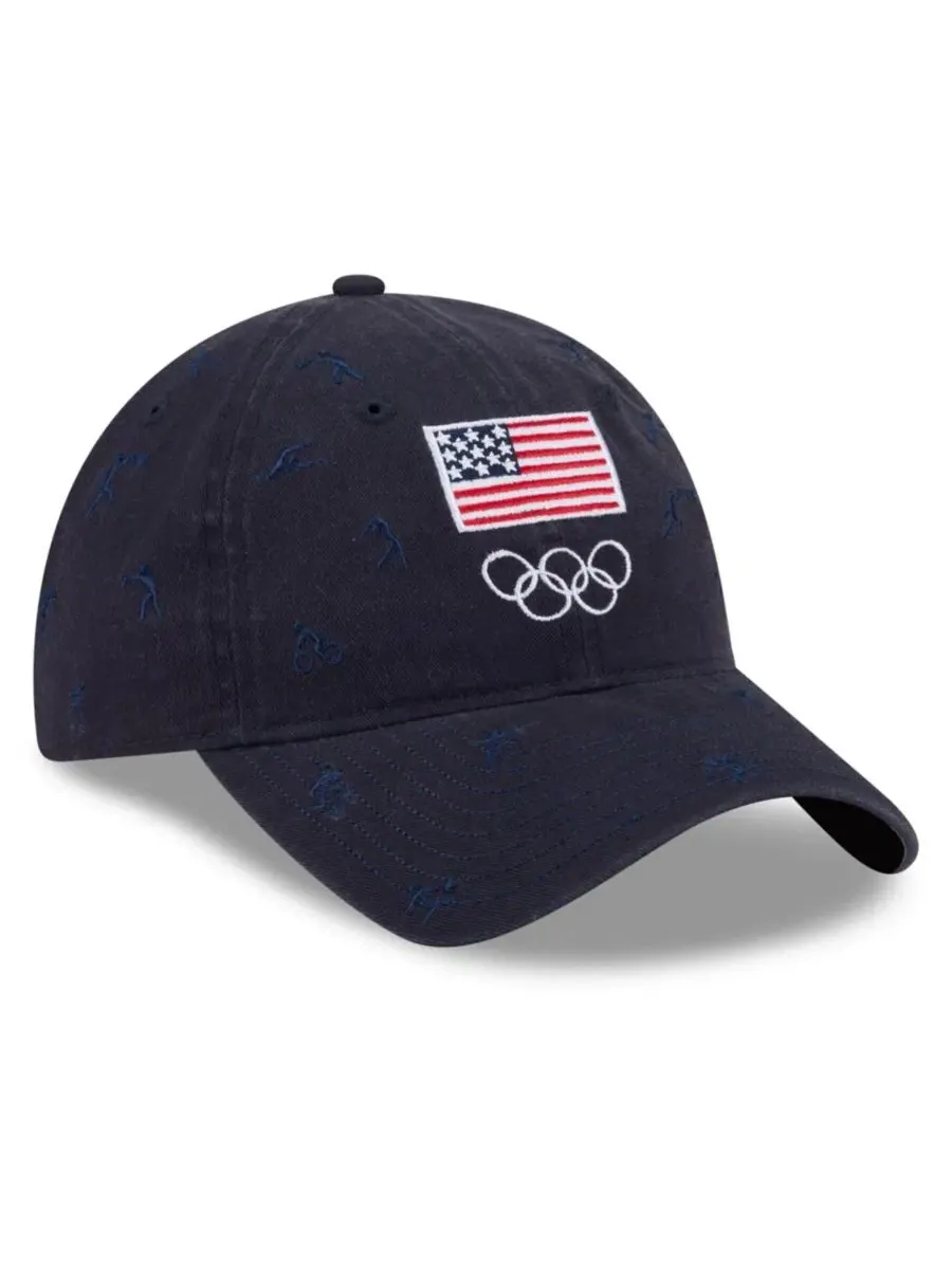 Кепка с вышивкой Team USA Pictogram New Era — изображение 3 из 5, темно-синий