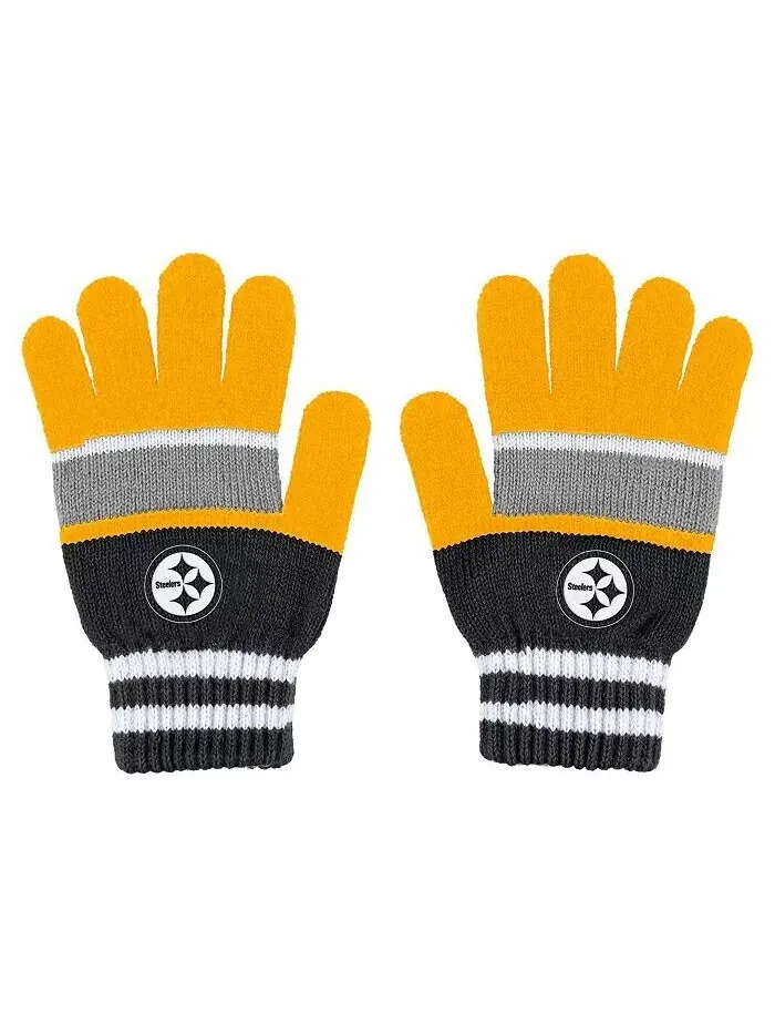 Женский комплект перчаток и шарфа Pittsburgh Steelers Stripe WEAR by Erin Andrews — изображение 2 из 3