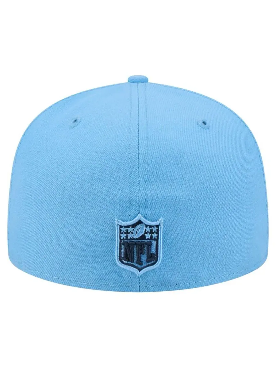 Кепка с вышивкой Tennessee Titans Script New Era — изображение 4 из 5, светлый синий