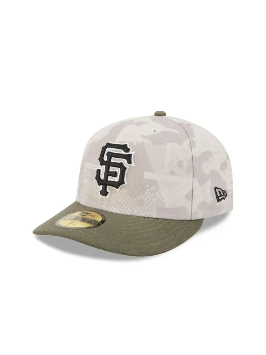 New Era Мужская светло-бежевая/оливковая кепка San Francisco Giants 2025, посвященная Дню — изображение 1 из 7